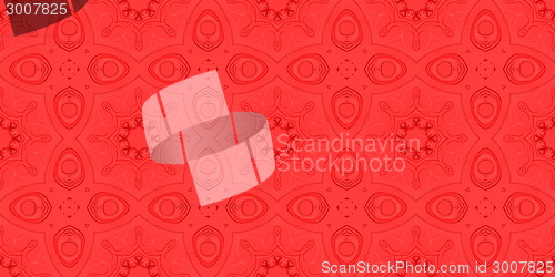 Image of Ethnic pattern. Abstract kaleidoscope  fabric design.