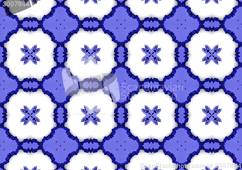 Image of Ethnic pattern. Abstract kaleidoscope  fabric design.