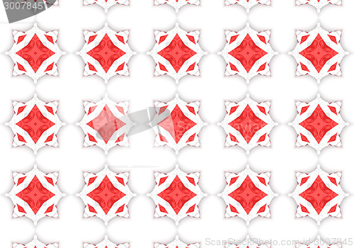 Image of Ethnic pattern. Abstract kaleidoscope  fabric design.