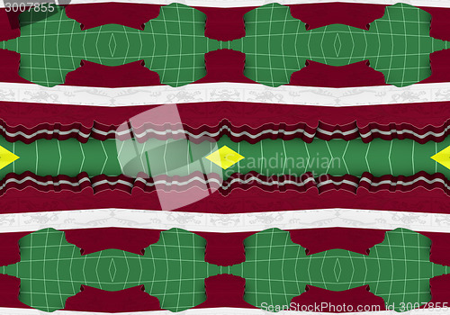 Image of Ethnic pattern. Abstract kaleidoscope  fabric design.