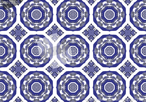 Image of Ethnic pattern. Abstract kaleidoscope  fabric design.