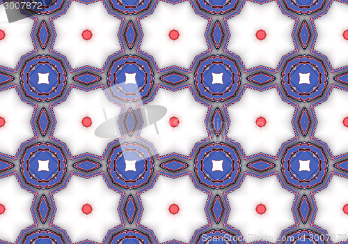 Image of Ethnic pattern. Abstract kaleidoscope  fabric design.