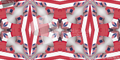 Image of Ethnic pattern. Abstract kaleidoscope  fabric design.