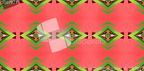 Image of Ethnic pattern. Abstract kaleidoscope  fabric design.