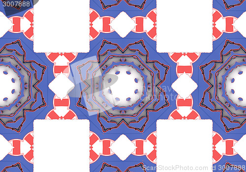 Image of Ethnic pattern. Abstract kaleidoscope  fabric design.