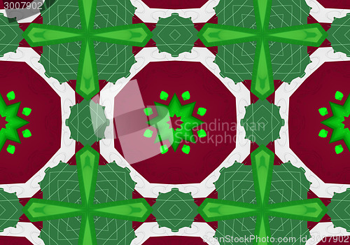 Image of Ethnic pattern. Abstract kaleidoscope  fabric design.