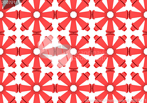 Image of Ethnic pattern. Abstract kaleidoscope  fabric design.