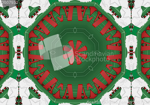 Image of Ethnic pattern. Abstract kaleidoscope  fabric design.