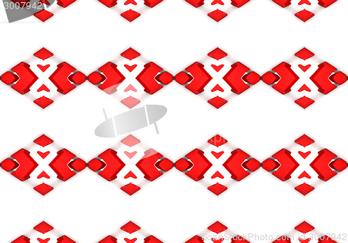 Image of Ethnic pattern. Abstract kaleidoscope  fabric design.