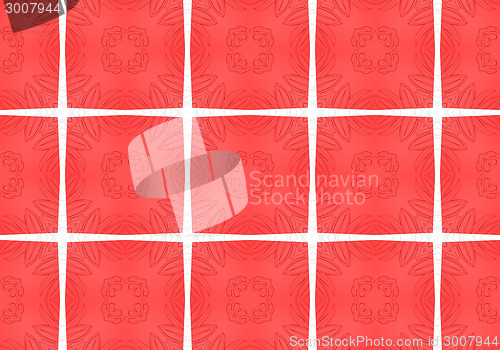 Image of Ethnic pattern. Abstract kaleidoscope  fabric design.