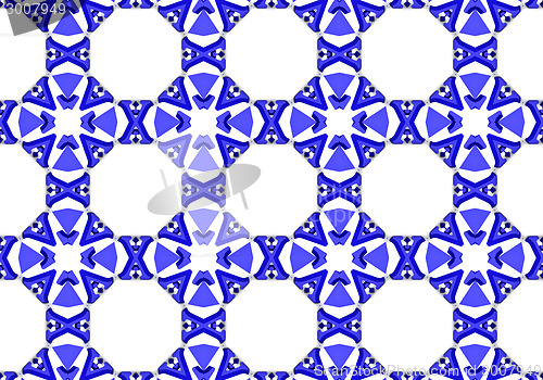 Image of Ethnic pattern. Abstract kaleidoscope  fabric design.