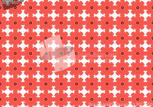 Image of Ethnic pattern. Abstract kaleidoscope  fabric design.