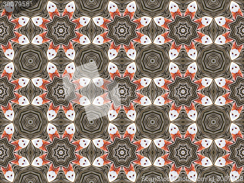 Image of Ethnic pattern. Abstract kaleidoscope  fabric design.