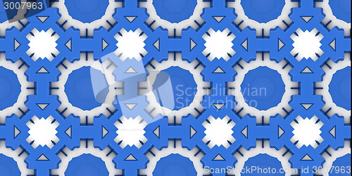 Image of Ethnic pattern. Abstract kaleidoscope  fabric design.