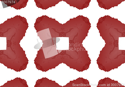Image of Ethnic pattern. Abstract kaleidoscope  fabric design.