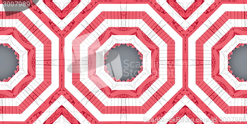 Image of Ethnic pattern. Abstract kaleidoscope  fabric design.