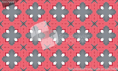Image of Ethnic pattern. Abstract kaleidoscope  fabric design.