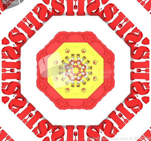 Image of Ethnic pattern. Abstract fabric design.