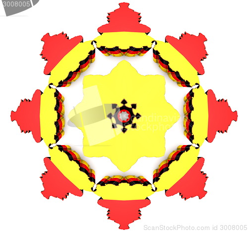 Image of Ethnic pattern. Abstract fabric design.