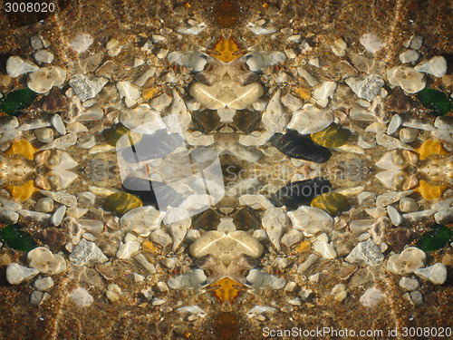 Image of Ethnic pattern. Abstract kaleidoscope  fabric design.