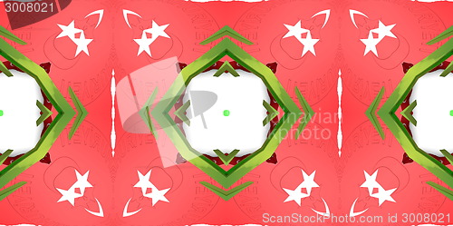 Image of Ethnic pattern. Abstract kaleidoscope  fabric design.