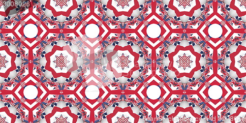 Image of Ethnic pattern. Abstract kaleidoscope  fabric design.