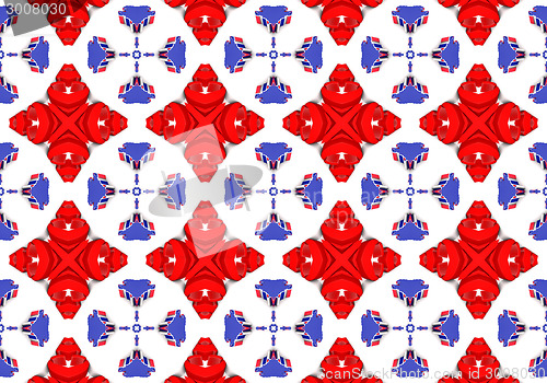 Image of Ethnic pattern. Abstract kaleidoscope  fabric design.