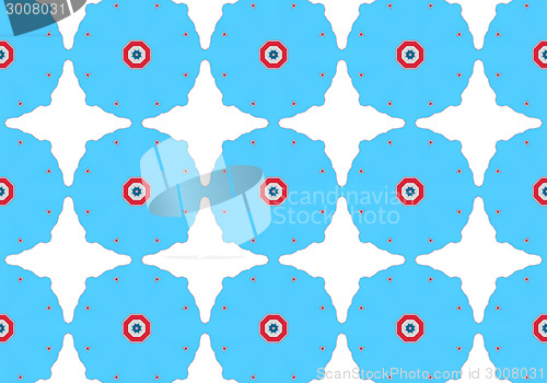 Image of Ethnic pattern. Abstract kaleidoscope  fabric design.