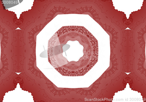 Image of Ethnic pattern. Abstract kaleidoscope  fabric design.