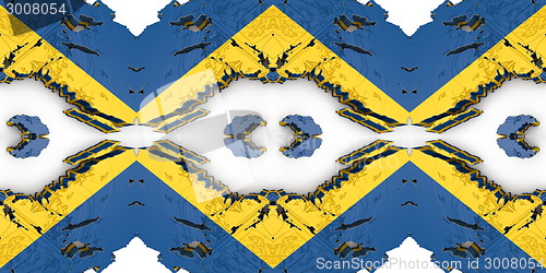 Image of Ethnic pattern. Abstract kaleidoscope  fabric design.