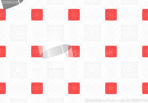 Image of Ethnic pattern. Abstract kaleidoscope  fabric design.