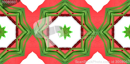 Image of Ethnic pattern. Abstract kaleidoscope  fabric design.