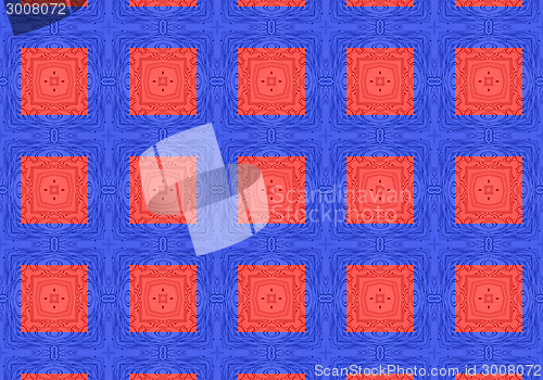 Image of Ethnic pattern. Abstract kaleidoscope  fabric design.