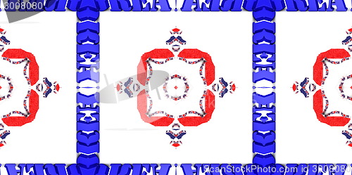 Image of Ethnic pattern. Abstract kaleidoscope  fabric design.