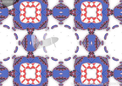 Image of Ethnic pattern. Abstract kaleidoscope  fabric design.