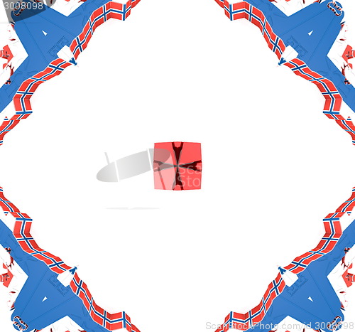 Image of Ethnic pattern. Abstract kaleidoscope  fabric design.
