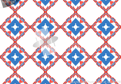 Image of Ethnic pattern. Abstract kaleidoscope  fabric design.