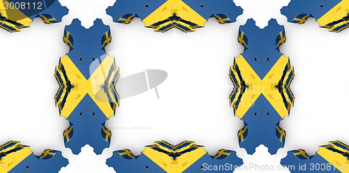 Image of Ethnic pattern. Abstract kaleidoscope  fabric design.