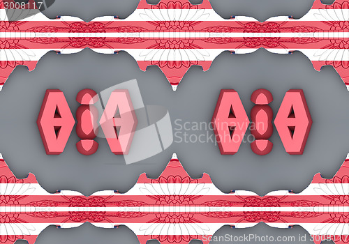 Image of Ethnic pattern. Abstract kaleidoscope  fabric design.