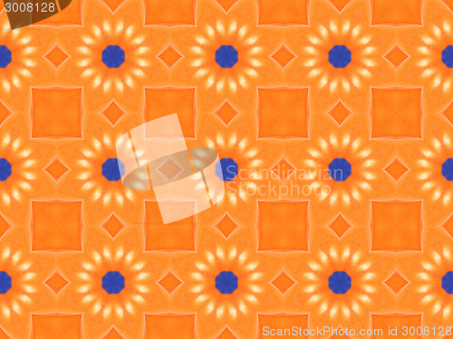 Image of Ethnic pattern. Abstract kaleidoscope  fabric design.