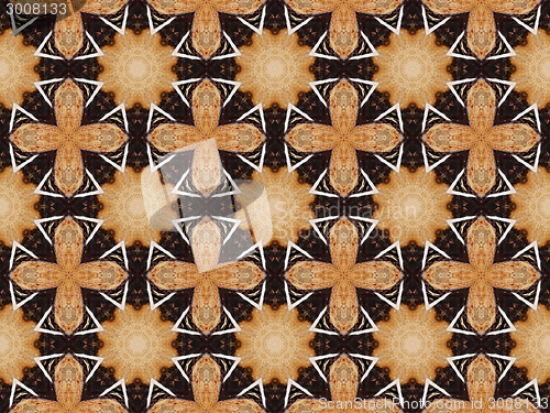 Image of Ethnic pattern. Abstract kaleidoscope  fabric design.