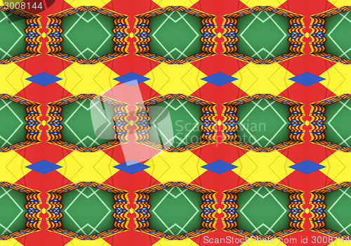 Image of Ethnic pattern. Abstract fabric design.