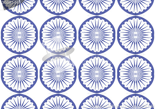 Image of Ethnic pattern. Abstract kaleidoscope  fabric design.