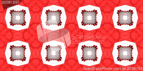 Image of Ethnic pattern. Abstract kaleidoscope  fabric design.