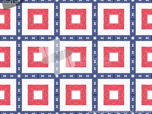 Image of Ethnic pattern. Abstract kaleidoscope  fabric design.