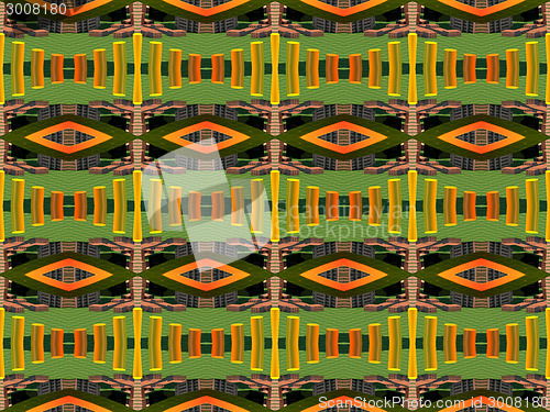 Image of Ethnic pattern. Abstract kaleidoscope  fabric design.