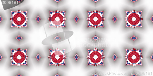 Image of Ethnic pattern. Abstract kaleidoscope  fabric design.