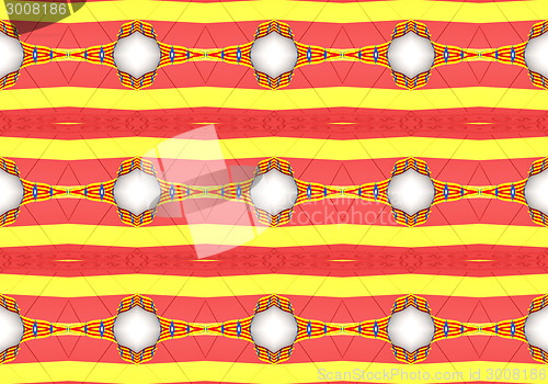 Image of Ethnic pattern. Abstract kaleidoscope  fabric design.