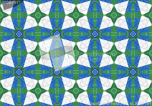 Image of Ethnic pattern. Abstract kaleidoscope  fabric design.