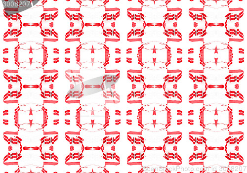Image of Ethnic pattern. Abstract kaleidoscope  fabric design.